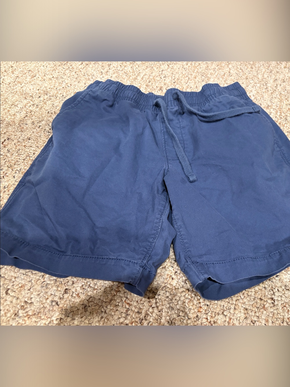 Navy Casual Drawstring Shorts